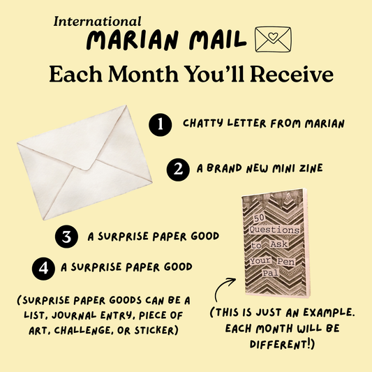 International - Monthly Snail Mail Subscription